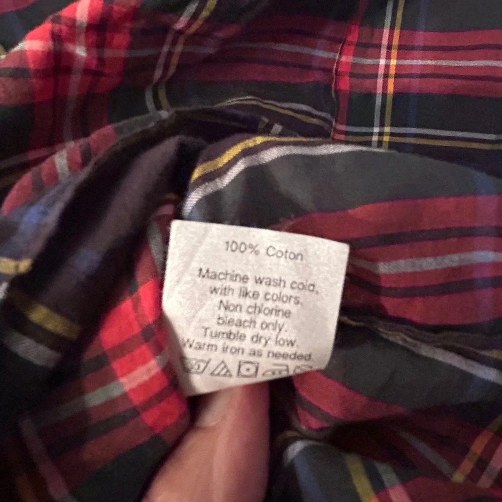 J. Crew‎ Perfect Fit Plaid Button Down Shirt Women XS Cotton